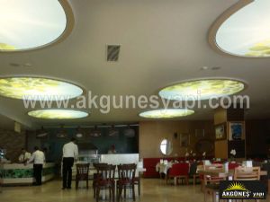 Dijital Baskılı Germe Tavan / Adalya Restaurant / Afyon